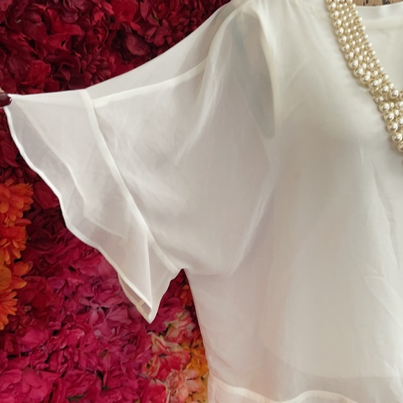 Zara Cream Blouse S - Picture 3 of 4